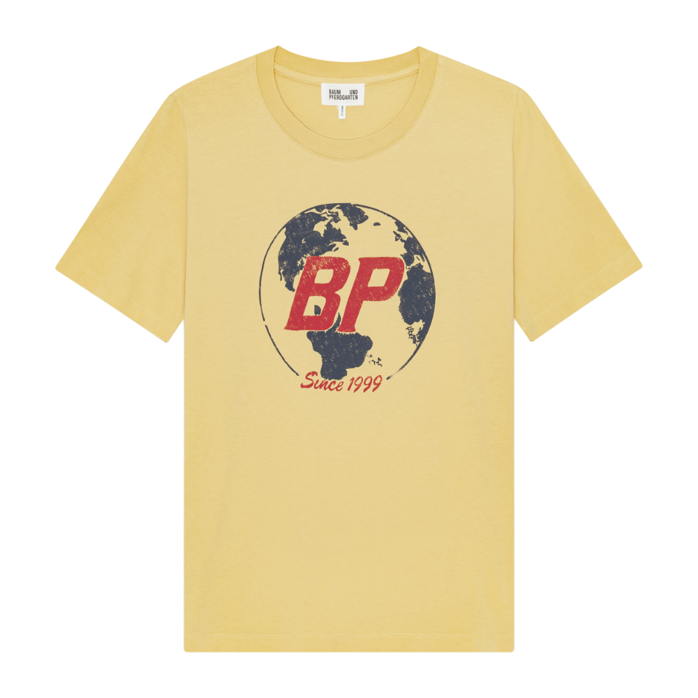 Jawo t-shirt - Raffia Yellow Globe